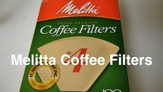 Melitta Coffee Filters in 4 Size Cone Unbleached Natural Brown Paper Filter For  Otaku Coffee [upl. by Aneev]