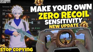 How to make your own Sensitivity  Best Zero Recoil Sensitivity for BGMI  Sensitivity Settings Code [upl. by Arria]