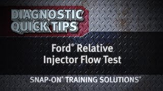 Diagnostic Quick Tips  Ford Relative Injector Flow Test [upl. by Aileve]