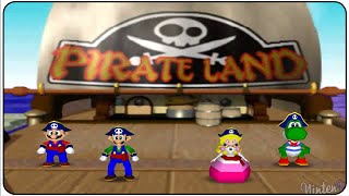 Mario Party 2 N64 Pirate Land Full Playthrough [upl. by Sashenka]