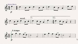 Kalinka  Easy Flute Sheet Music [upl. by Pruter492]