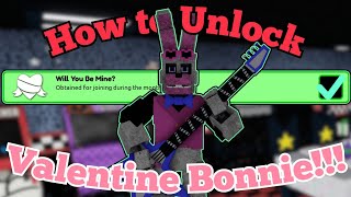 How to Unlock Valentine Bonnie  Fazbears Revamp  Roblox [upl. by Adaminah]