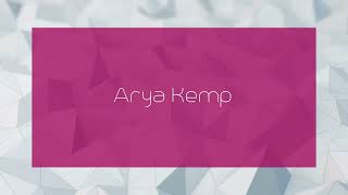 Arya Kemp  appearance [upl. by Kabab265]