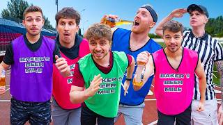 YOUTUBER BEER MILE RACE BONUS FOOTAGE [upl. by Enytsuj748]