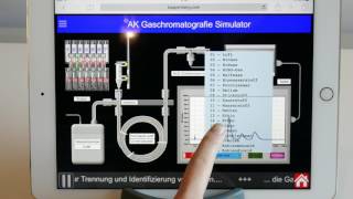 Gaschromatografie Simulator  AK Kappenberg Chemie  AK MiniLabor X172 [upl. by Oaks]