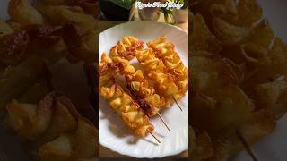 আলুর🥔 এই মুচমুচে snacks🤩 টা বানিয়ে দেখো🤤 spiral potato recipe👌shorts potatosnacks food cooking [upl. by Attener]