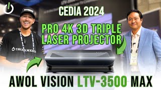 NEW Awol Vision LTV3500 Pro MAX 4K HDR UST Laser Cinescope TV [upl. by Wahs]