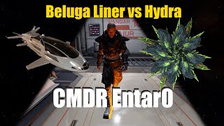 Elite Dangerous Beluga Liner vs Hydra  FAOFF  HOTAS [upl. by Acinorrev953]