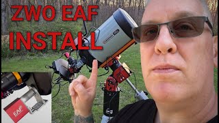 ZWO EAF Install on a Celestron Edge HD 8 Inch SCT Watch to the end [upl. by Reinold]