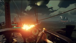 Athena Gilded Guild Galleons Battle Vs Solo Sloop Yoinker LMAO  SOT [upl. by Tempa492]