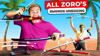 Unboxing ALL Zoros Swords from ONE PIECE [upl. by Ykcir954]