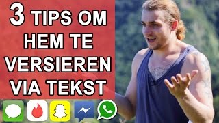 3 Whatsapp amp SMS Versiertips Om Met Mannen Te Flirten Via de App  Chat [upl. by Eahs]