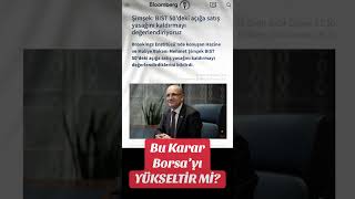 Mehmet Şimşek BIST 50deki açığa satış yasağını kaldırmayı…  borsa bist50 gizemliborsaci [upl. by Osmund]