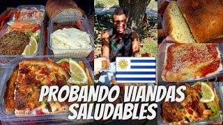 Probando VIANDAS SALUDABLES en MONTEVIDEO con mi familia [upl. by Eula145]