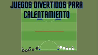 10 JUEGOS DIVERTIDOS DE CALENTAMIENTO y COHESIÓN GRUPAL para fútbol base [upl. by Ajtak]