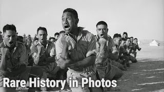 Incredible Maori Battalion Haka in Egypt  Rare History in Photos [upl. by Forta]