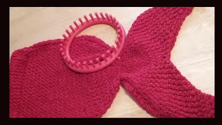 LOOM KNIT A MERMAID FISH TAIL very easy  PART 1 [upl. by Assirrak]