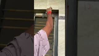 How to apply gray putty on windows construction interiordesign wall putty gypsum smoothwall [upl. by Anyk]