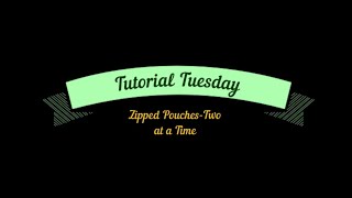 Sew Two Zippered Pouches at Once French Seams vs Bias Binding Tuesdays Tutorial [upl. by Llerruj]