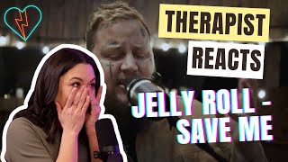 Therapist Reacts to Jelly Roll  Save Me jellyroll country countrymusic reaction inspiration [upl. by Garnet]