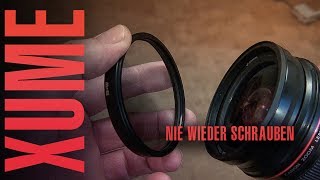 Filter wechseln OHNE nerviges rumschrauben Manfrotto Xume [upl. by Yrekaz]