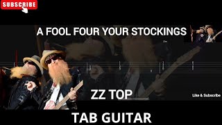 ZZ TOP  A FOOL FOUR YOUR STOCKINGS  TAB GUITAR [upl. by Carlotta]