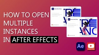 How to open multiple after effects projects at the same time [upl. by Honna]