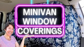 Curtains and Window Covers for Minivan Campers  Vanlife [upl. by Minabe]