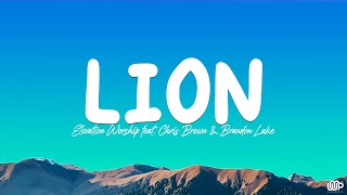 LION  Elevation Worship feat Chris Brown amp Brandon Lake Lyrics [upl. by Humfrey]