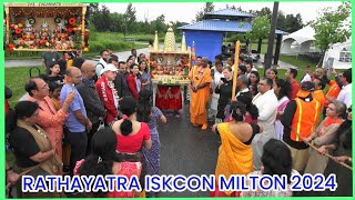 RATHAYATRA ISKCON MILTON 2024 WHOLE PARADE  FESTIVAL OF INDIA JUNE 29TH 2024 [upl. by Arakal]