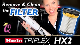 How to Remove and Clean the Filter on Your Miele TriFlex HX2 Vacuum [upl. by Gora]