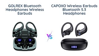 GOLREX vs CAPOXO Bluetooth Earbuds Comparison [upl. by Andaira]