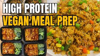 High Protein Low Calorie Vegan Meal Prep For Weight Loss comfort food edition [upl. by Octavian]