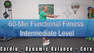 60Min Dynamic Balance Fitness Class for Better Movement Stamina amp Core Strength [upl. by Wunder]