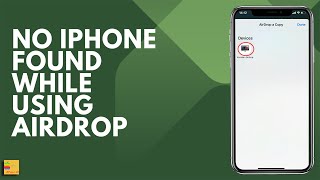 How to fix if Airdrop can not find your iPhone  Air drop not working on iPhone [upl. by Rog]