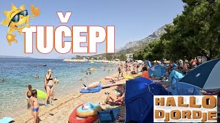 Tučepi  Plaža Kraj  Makarska Riviera [upl. by Dirgis334]