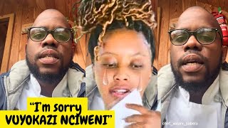 WATCH Xolani Salelo Asking Vuyokazi For Forgiveness After She Dumped HimVuyokazi Nciweni amp Xolani [upl. by Brebner93]