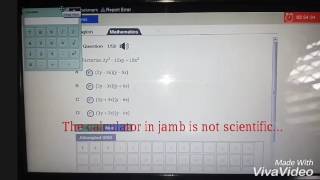 Jamb hack How to use scientific calculator in jamb cbt [upl. by Eisoj]