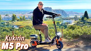 KuKirin M5 Pro SitOn Electric Scooter Review  Powerful 1200W Motor 20Ah Battery [upl. by Creigh441]