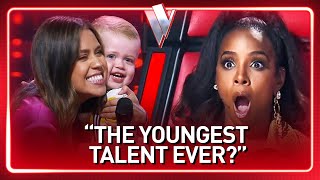 2yearold singing baby STEALS the show on The Voice  Journey 147 [upl. by Lishe]