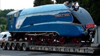 A4 60010  4489 Dominion of Canada leaving NRM Shildon enroute NRM York 280513 [upl. by Hazmah]