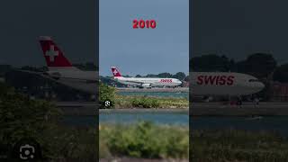 Evolution of Swiss Airlines🇨🇭 20241968 aviation [upl. by Htebazil493]