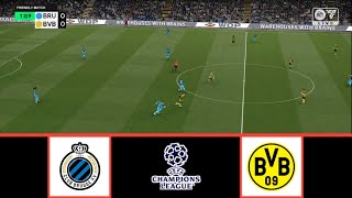 CLUB BRUGGE VS BORUSSIA DORTMUND  UEFA CHAMPIONS LEAGUE 20242025  FOOTBALL LIFE 2024 [upl. by Beaulieu952]