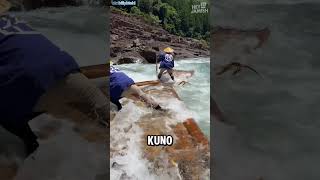 Ngeri ngeri sedep 😵‍💫😱 arung jeram pake rakit doang arungjeram rafting holiday shorts [upl. by Leuname]