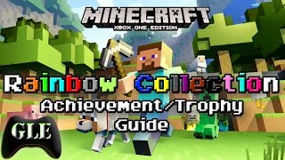 Minecraft  Rainbow Collection Achievement  Trophy Guide [upl. by Atsirc]