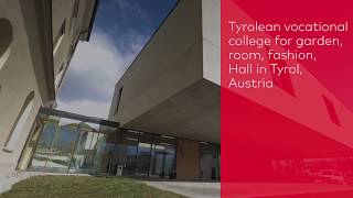 dormakaba Interior Glass Systems Success story Tyrolean vocational college garden room and fashion [upl. by Drye]