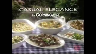 Casual Elegance by Corningware  Television Commercial  1995 [upl. by Ddal927]