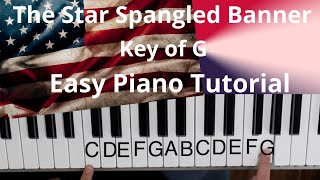 The StarSpangled Banner Key of GEASY Piano Tutorial [upl. by Sim]