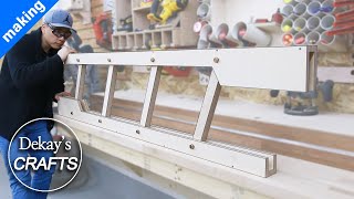 Woodworking folding ladder made of plywood [upl. by Marten]