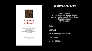 Le Roman de Renart [upl. by Nanor]